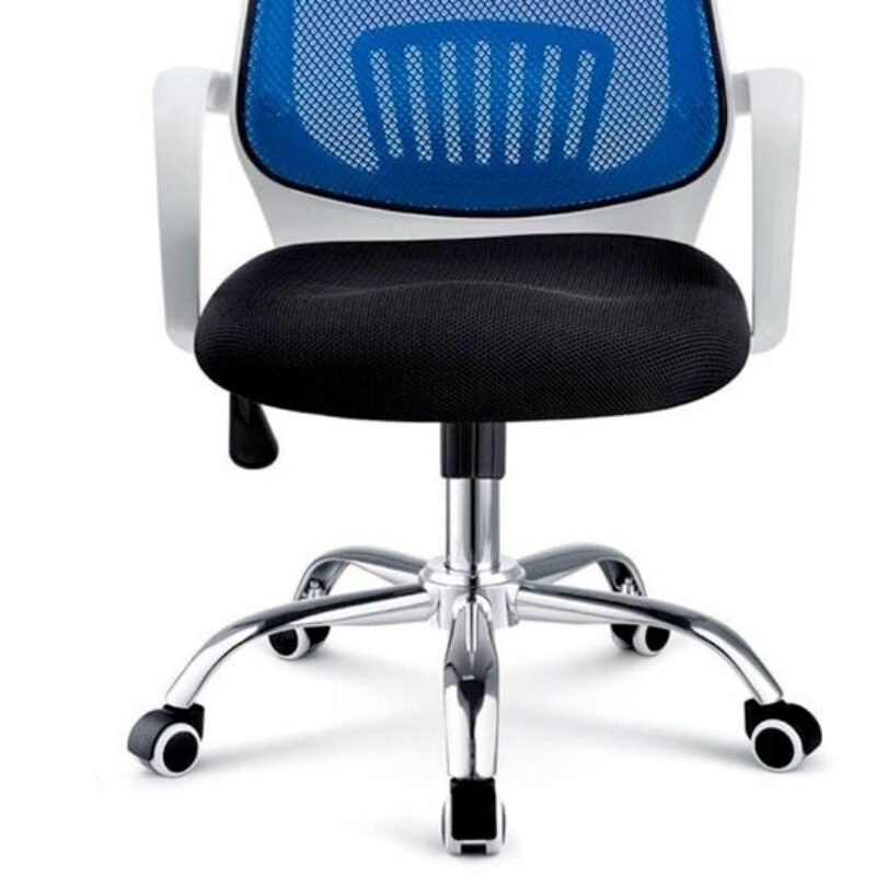 Silla Oficina Superior Blanco – Azul