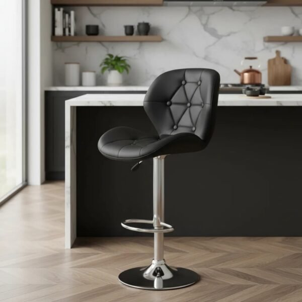 Silla Bar Bari Botones Negra X2 Moblihouse - Image 3