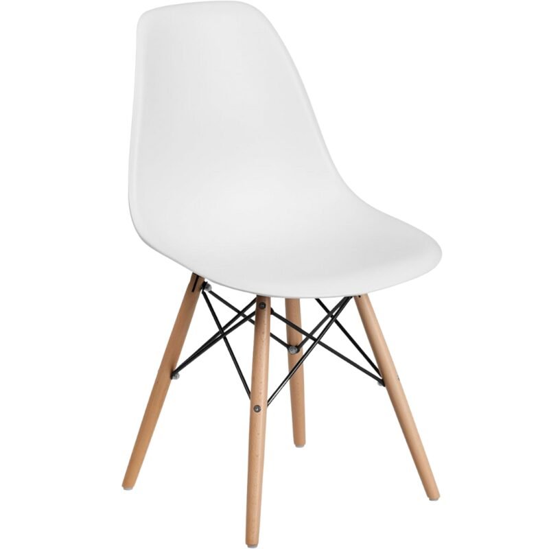 Silla Eames En Plástico Blanca