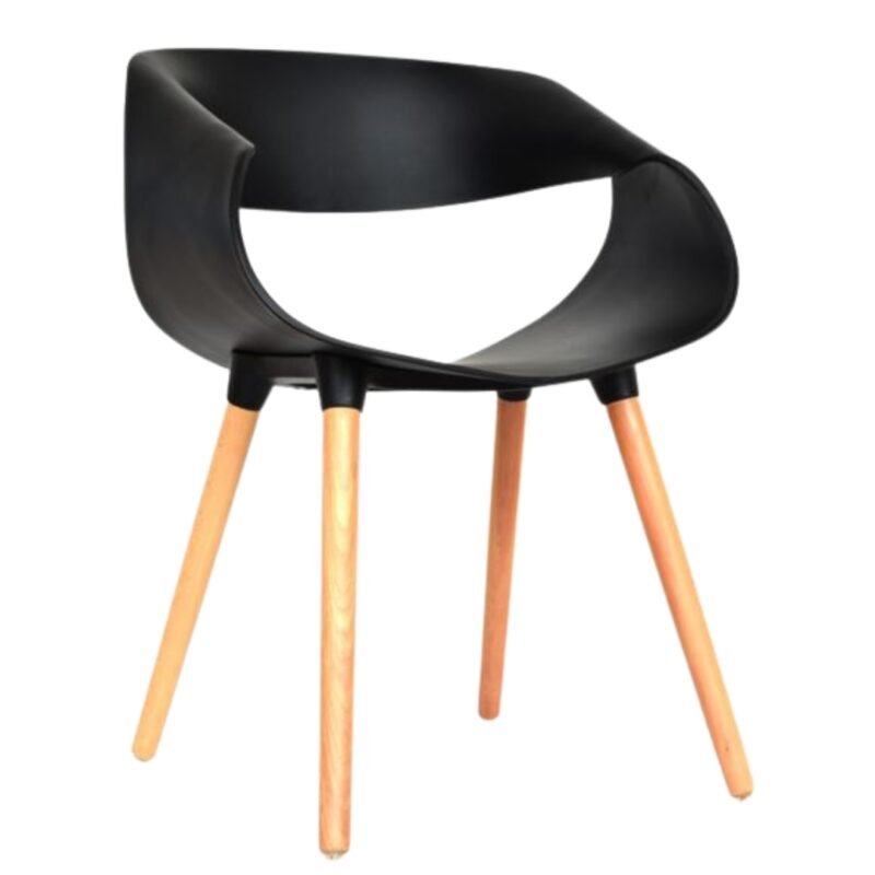 Silla Para Comedor Moderna Parma Negra