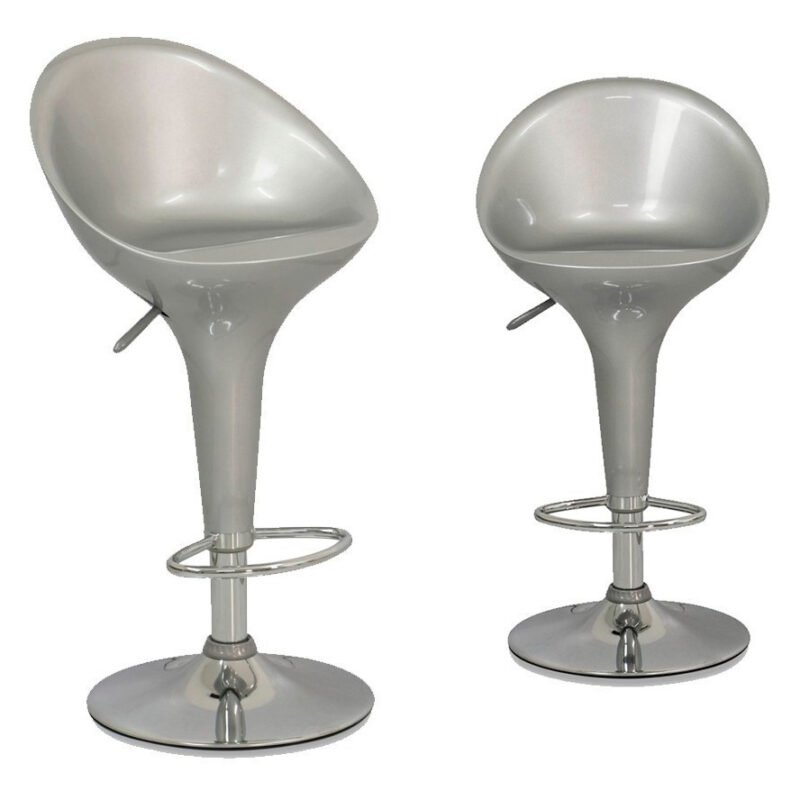 Silla Bar Sale Espaldar Gris X2 Moblihouse