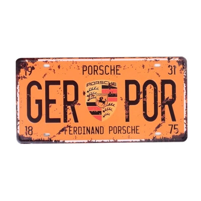 Placas Auto Porsche Moblihouse