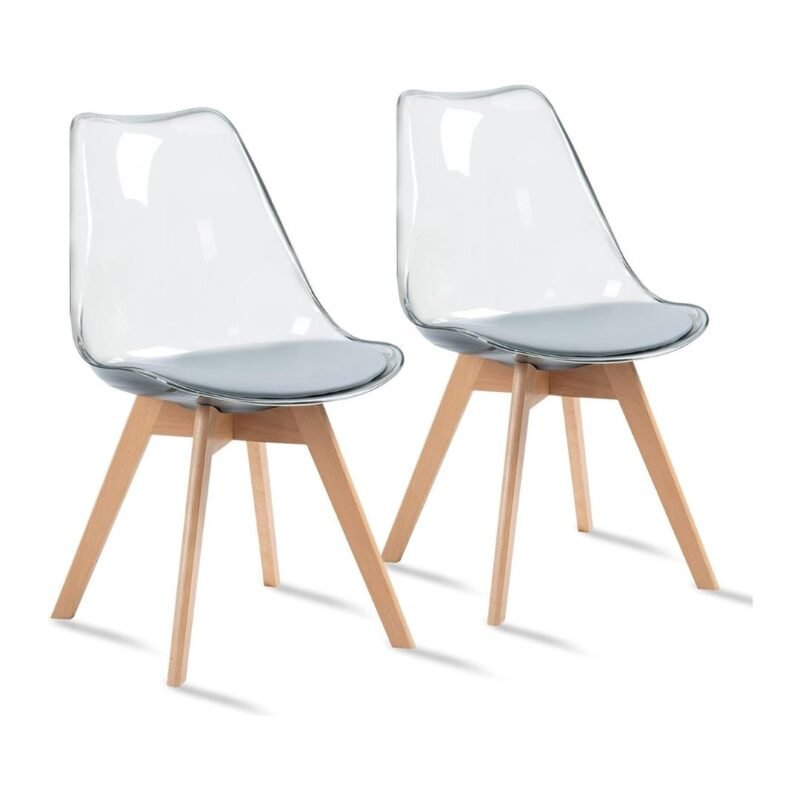 Set X2 Silla Moblihouse Eames Transparente