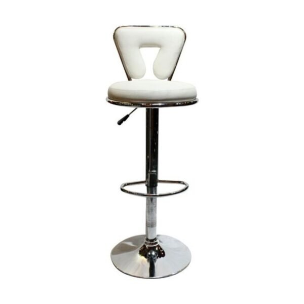 Silla Bar Espaldar En U Blanco