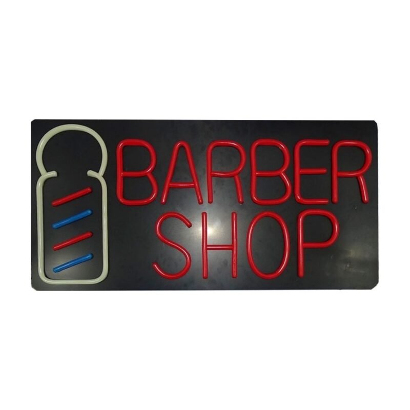 Aviso Led Tipo Neon Barber Shop Moblihouse