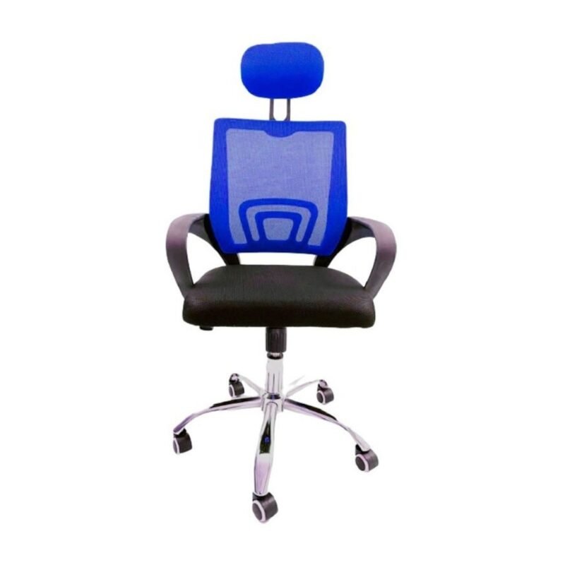 Silla De Oficina Ejecutiva En Malla Negra Ergonómica