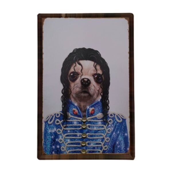 Placa Extragrande Michael Jackson Dog Moblihouse