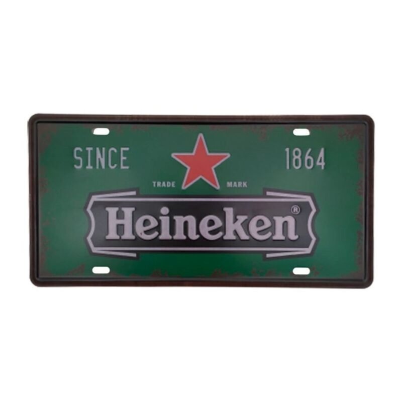 Placas Auto Heineken Moblihouse