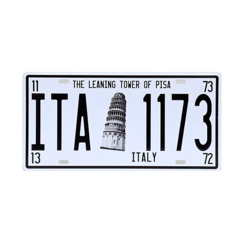 Placas Auto Italy Torre Pisa Moblihouse