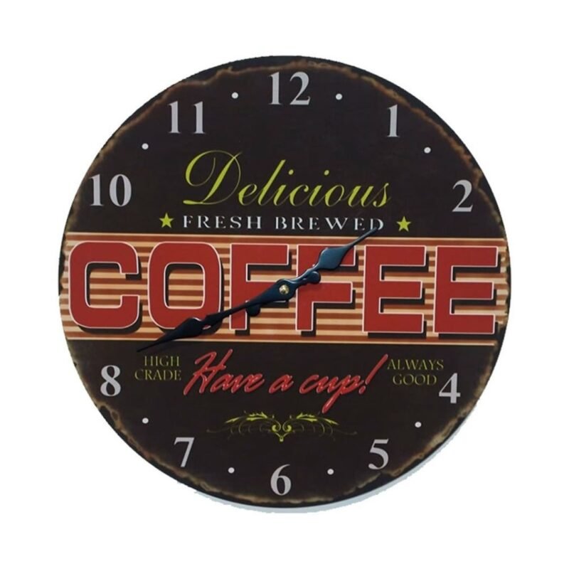 Reloj Vintage Delicious Coffee