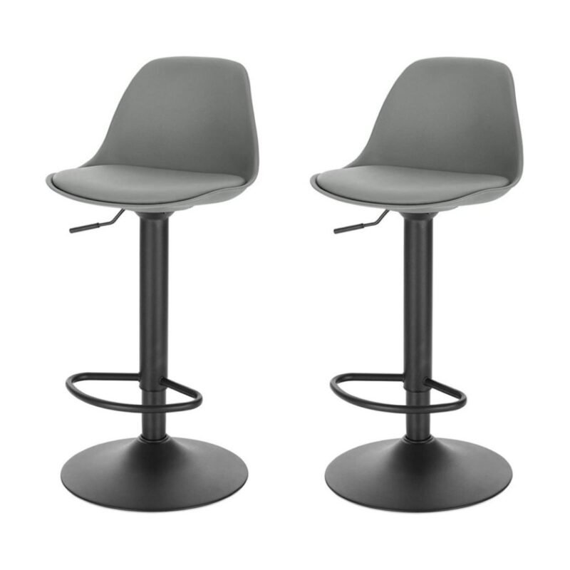 Set X2 Silla Bar Con Altura Ajustable Diseño Ergonómico