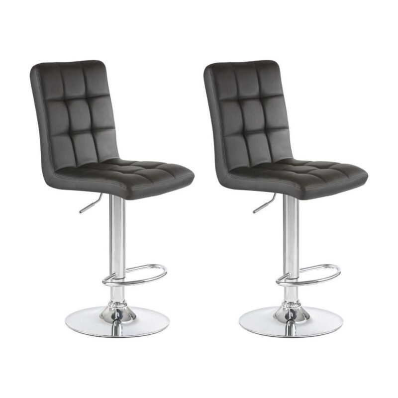 Set X2 Silla Bar Espaldar Grande Acolchado