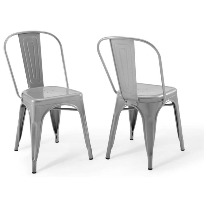 Set X2 Silla Metal Tolix Gris