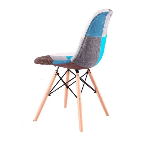 Silla Eames Azul Tapizada - Image 3