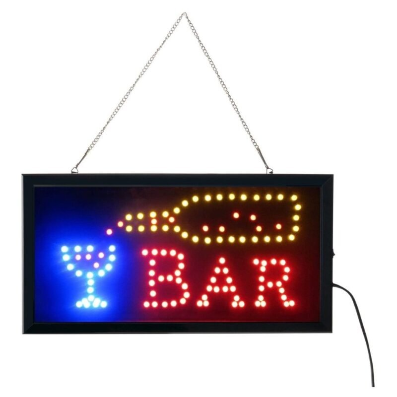 Aviso Led 48×25 Bar Botella