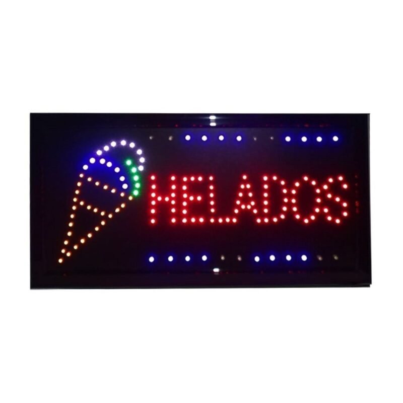 Aviso Led 48×25 Helados