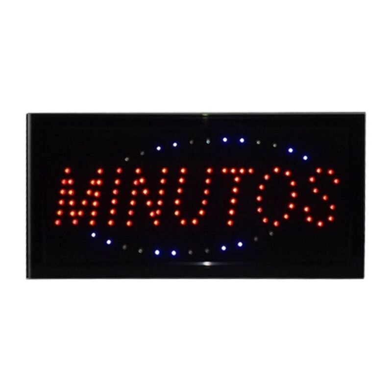 Aviso Led 48×25 Minutos Moblihouse