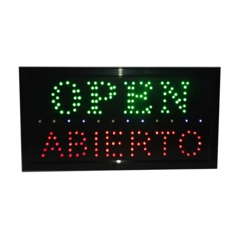 Aviso Led 48×25 Open Abierto Moblihouse