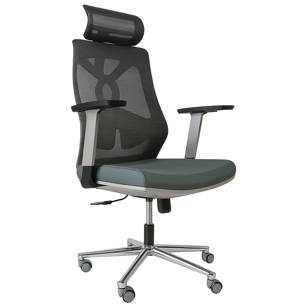 Silla Gerente Dubai Gris - Image 7