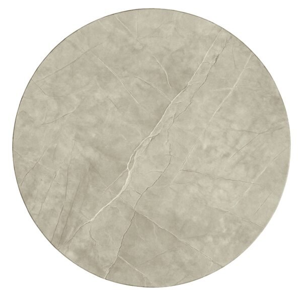 Mesa Auxiliar Redonda Luxury Gris 70x70 Cm Estilo Europeo - Image 6