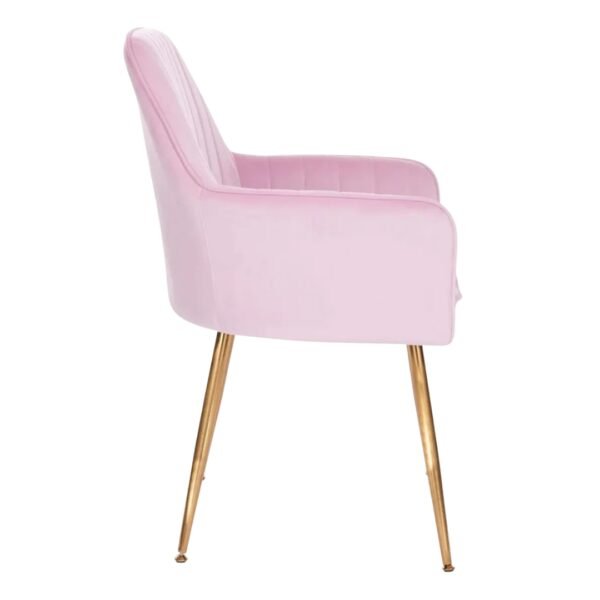 Silla De Comedor Terciopelo Valencia Rosada - Image 6