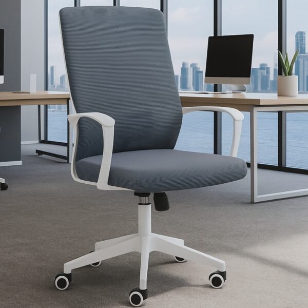 Silla Oficina Prince Blanca Gris 50x49x95cm Con Garantia - Image 3