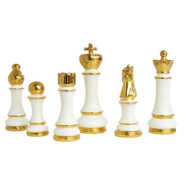 Set Decorativo De Ajedrez 6 Figuras De Lujo