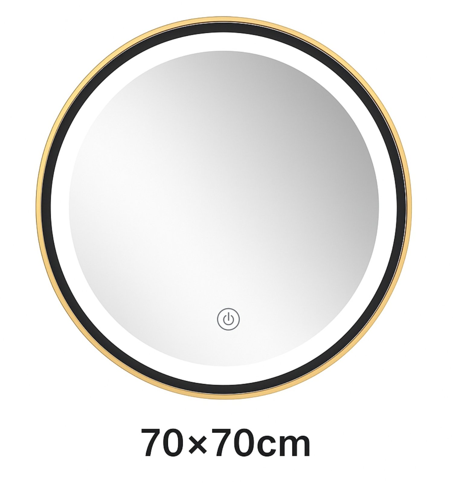 Espejo Led Circular 70cm Iluminación Táctil Y Moderna - Image 9