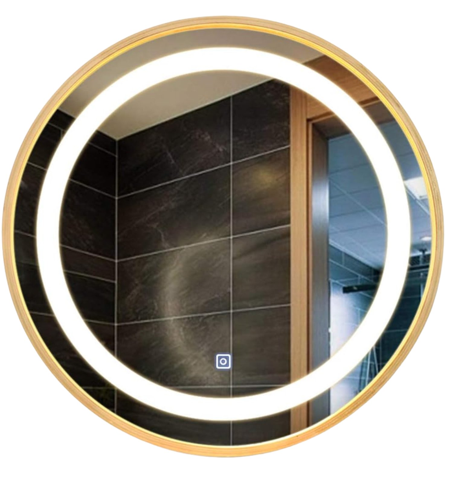 Espejo Led Circular 70cm Iluminación Táctil Y Moderna - Image 3