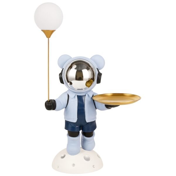 Astronauta Decorativo Con Luz Ambiental, Bandeja Metálica XL
