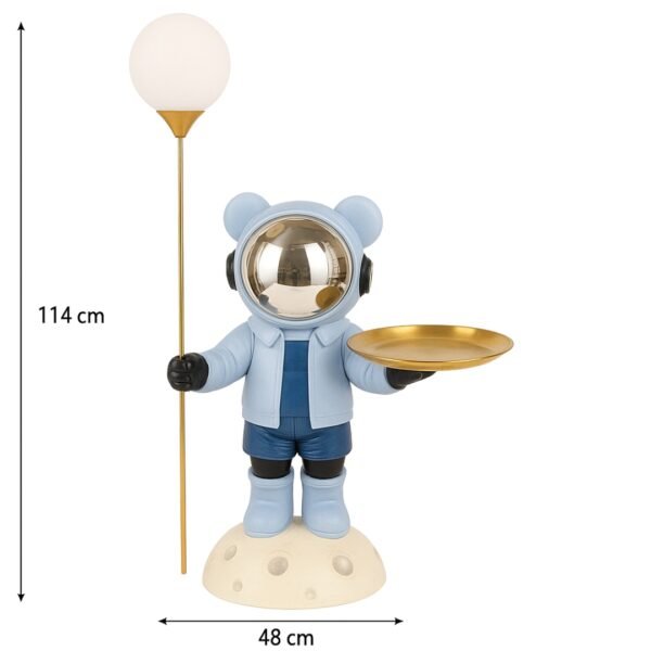 Astronauta Decorativo Con Luz Ambiental, Bandeja Metálica XL - Image 3