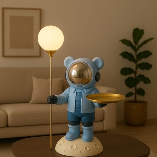 Astronauta Decorativo Con Luz Ambiental, Bandeja Metálica XL - Image 2