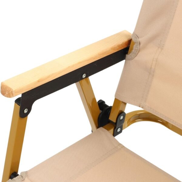 Silla Plegable Premium De Exterior Beige Camping Picnic Portátil - Image 11