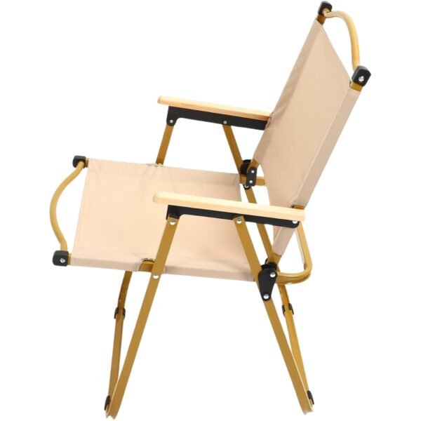 Silla Plegable Premium De Exterior Beige Camping Picnic Portátil - Image 9