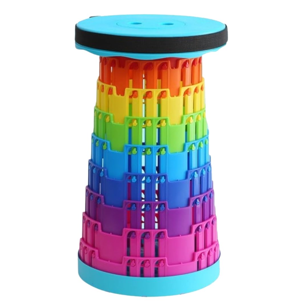 Taburete Portátil Multiusos Moderno Y Resistente Color Azul - Image 8