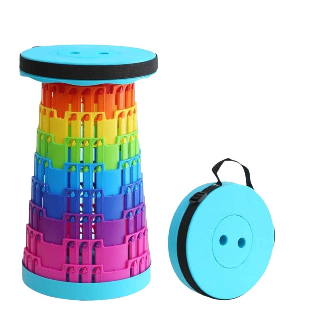 Taburete Portátil Multiusos Moderno Y Resistente Color Azul - Image 4