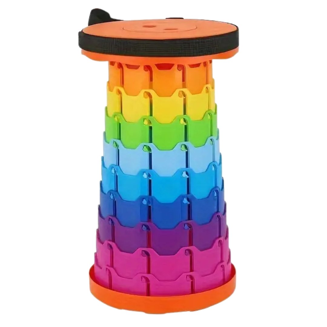 Taburete Portátil Multiusos Moderno Y Resistente Color Naranja - Image 11