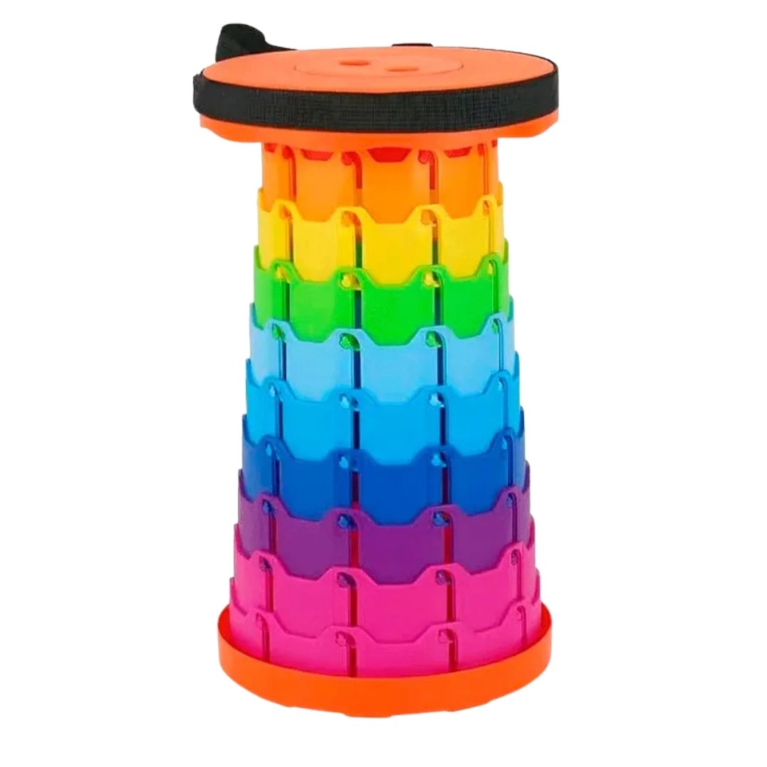 Taburete Portátil Multiusos Moderno Y Resistente Color Naranja - Image 2