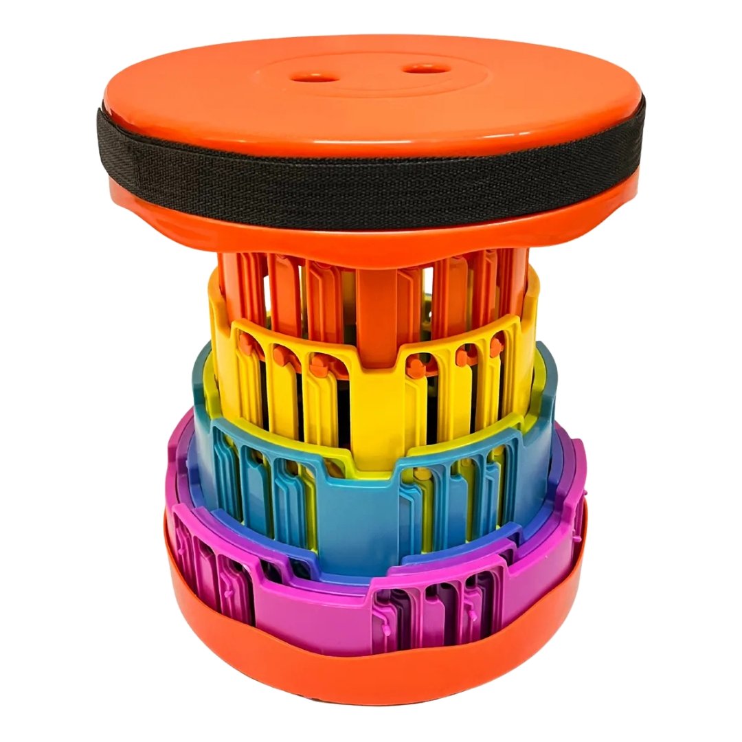 Taburete Portátil Multiusos Moderno Y Resistente Color Naranja - Image 8