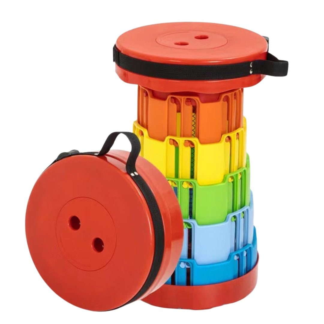 Taburete Portátil Multiusos Moderno Y Resistente Color Naranja - Image 7