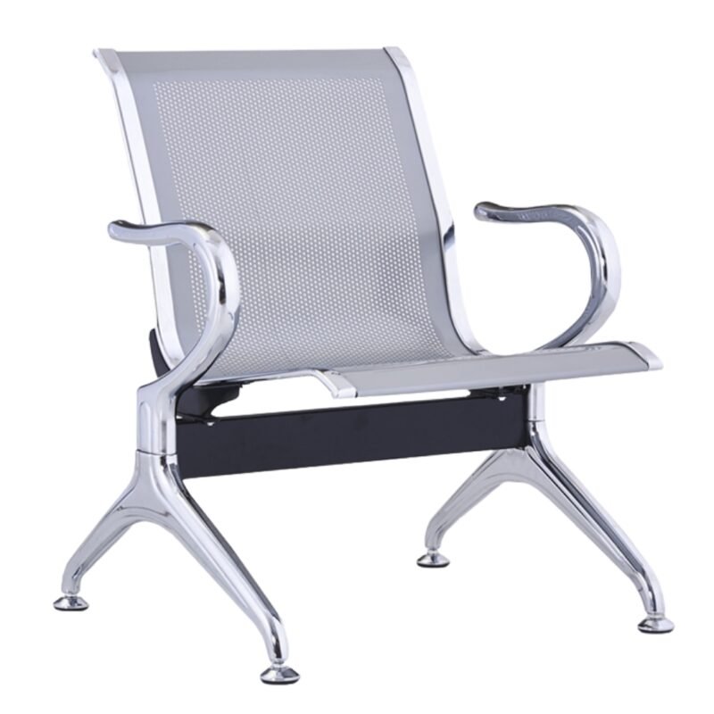 Silla Tandem 1 Puestos Espera Alto Trafico Metalica Aaa
