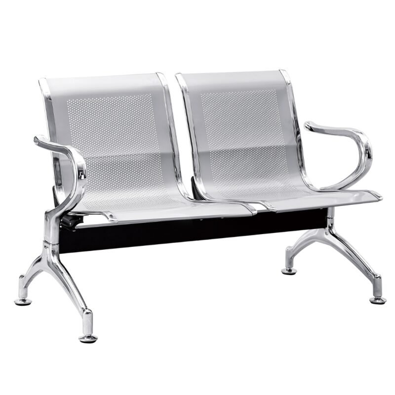 Silla Tandem 2 Puestos Espera Alto Trafico Metalica Aaa