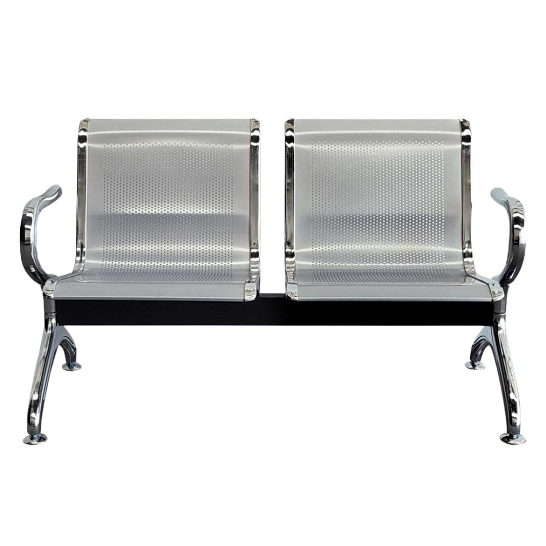 Silla Tandem 2 Puestos Espera Alto Trafico Metalica Aaa - Image 9