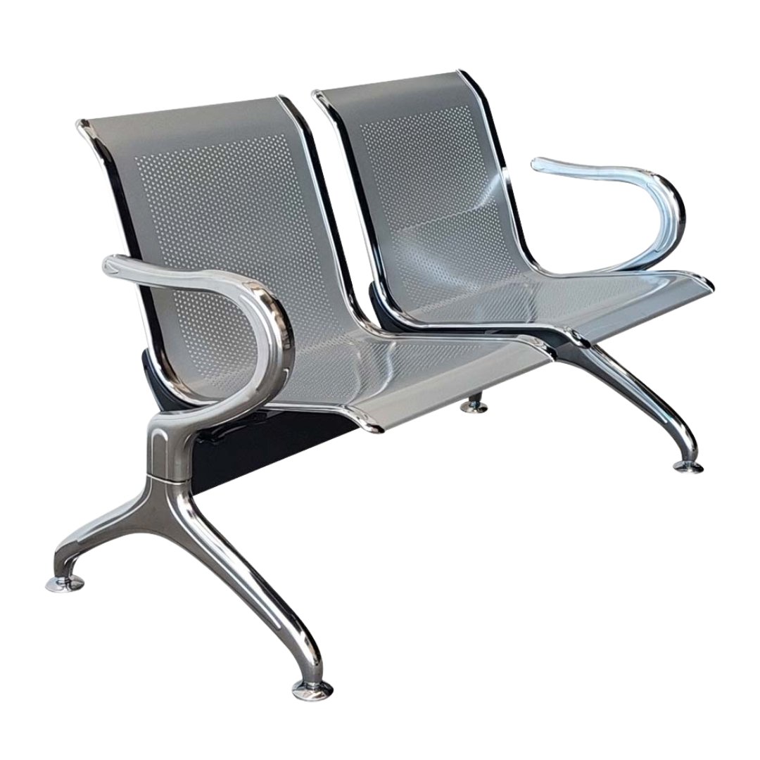 Silla Tandem 2 Puestos Espera Alto Trafico Metalica Aaa - Image 8