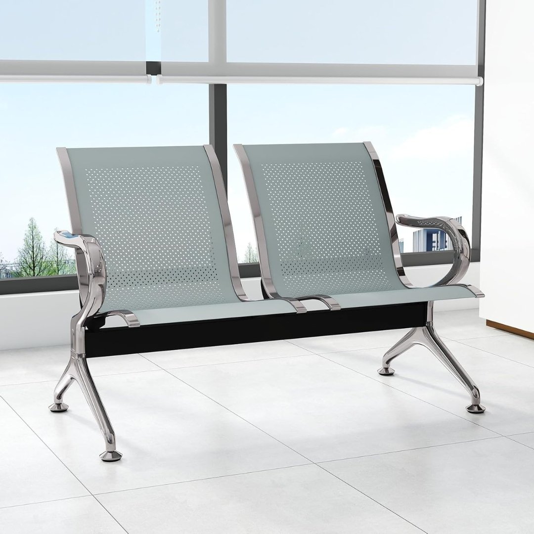 Silla Tandem 2 Puestos Espera Alto Trafico Metalica Aaa - Image 7