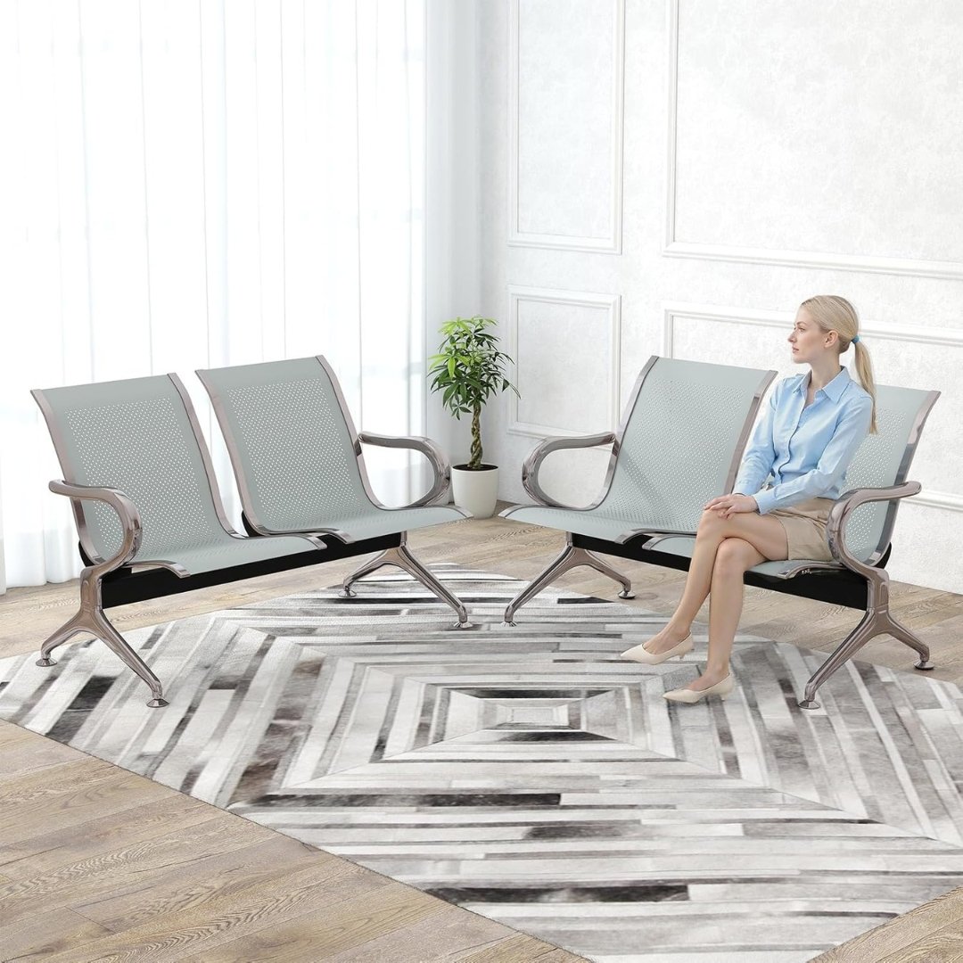 Silla Tandem 2 Puestos Espera Alto Trafico Metalica Aaa - Image 5