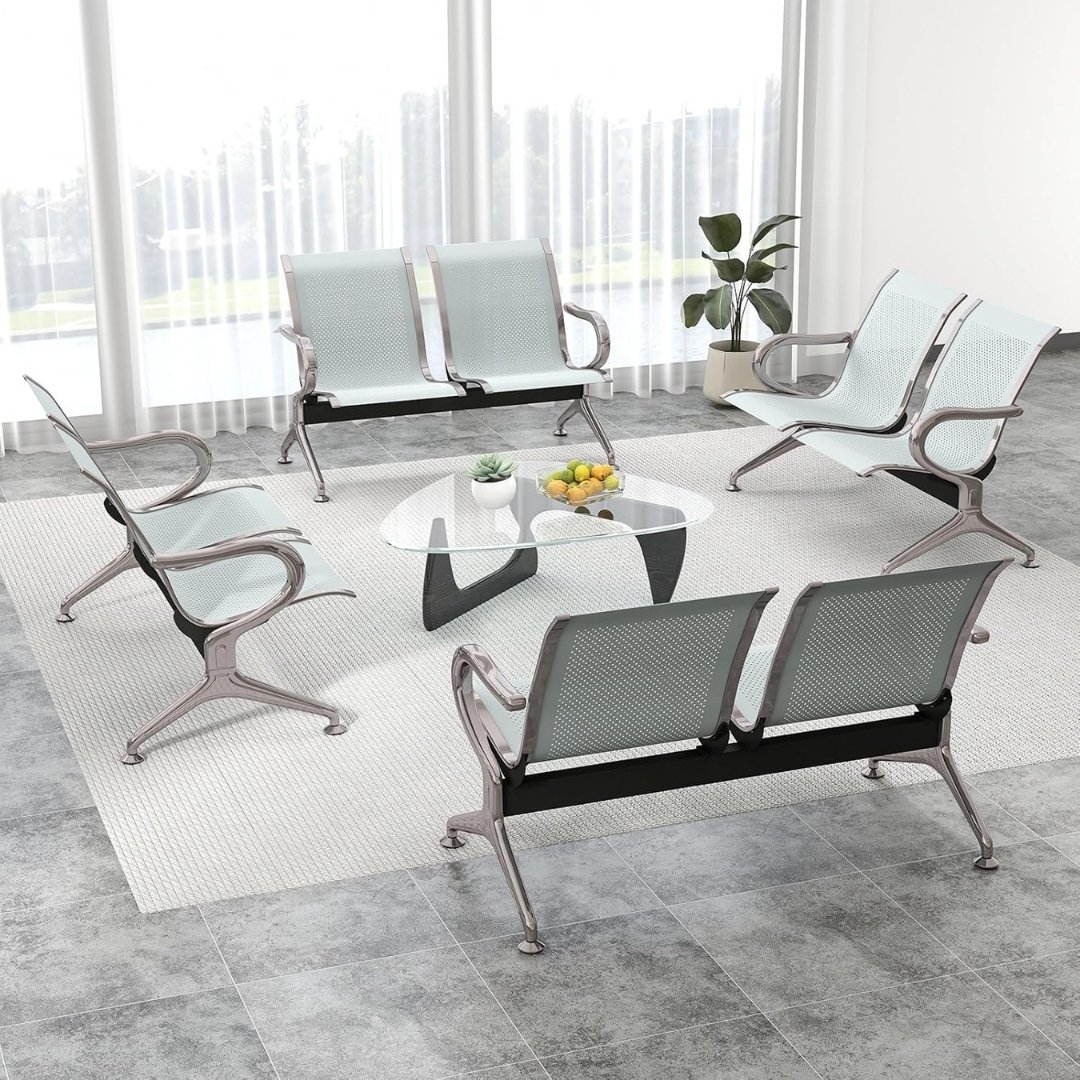 Silla Tandem 2 Puestos Espera Alto Trafico Metalica Aaa - Image 4