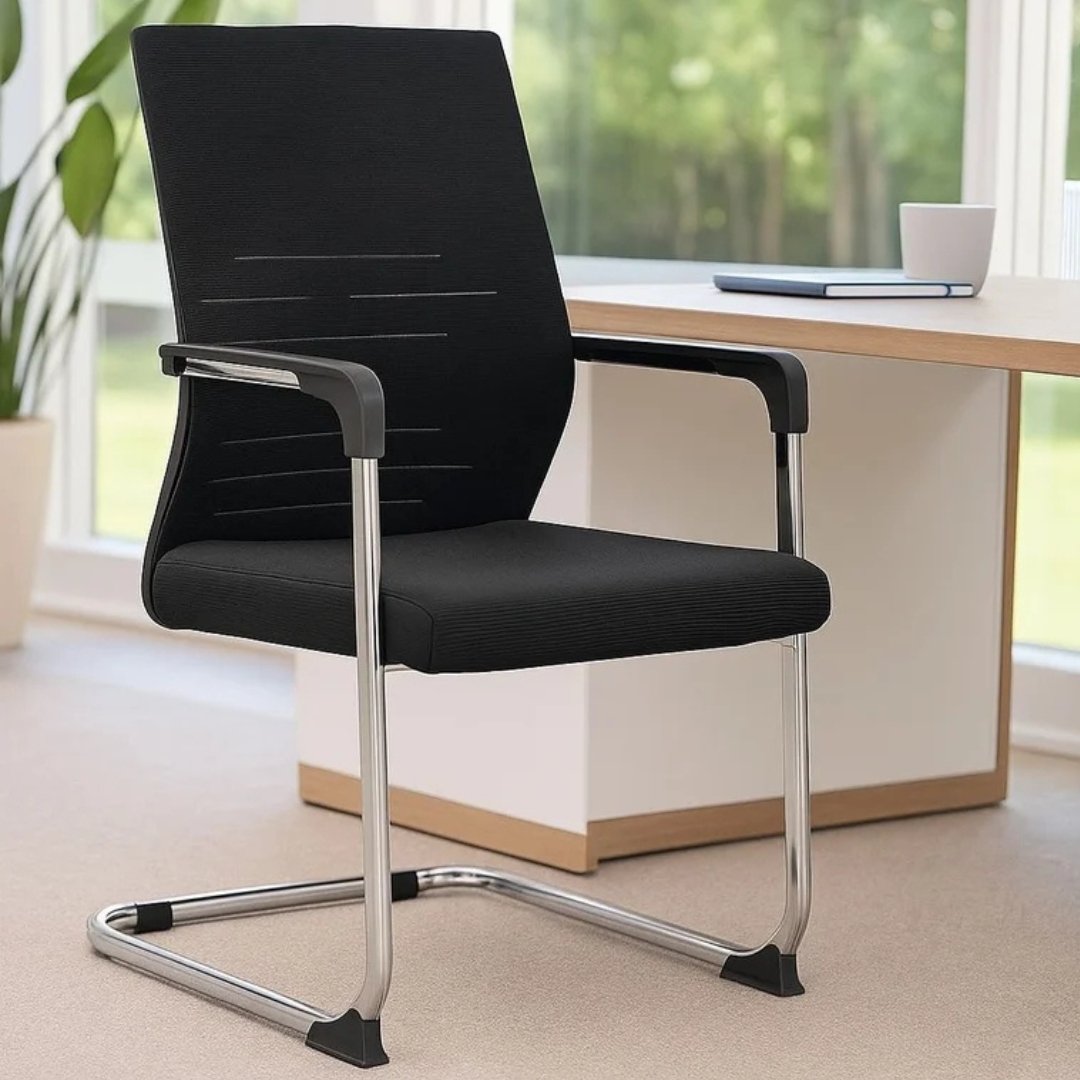 Silla De Oficina Interlocutora Negra - Image 4