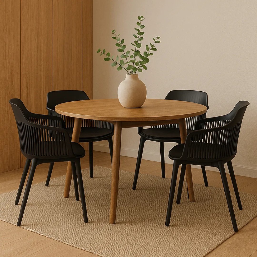 Silla De Comedor Positano Negra Moderna En Plástico Pp Resistentes - Image 3