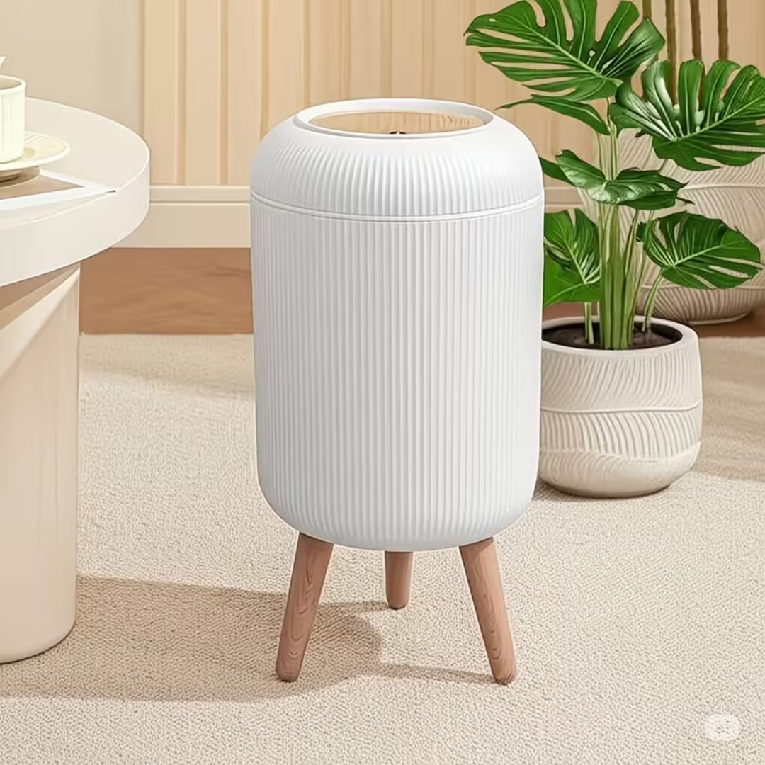 Caneca Redonda Moblihouse 1.5 L Para Basura Compacta Troquelada Blanca - Image 2